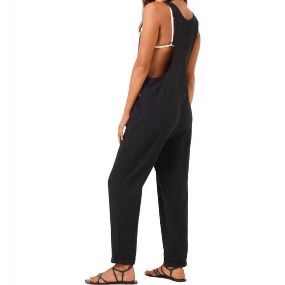 NEW L*SPACE freya jumpsuit in black - Picture 2 of 3